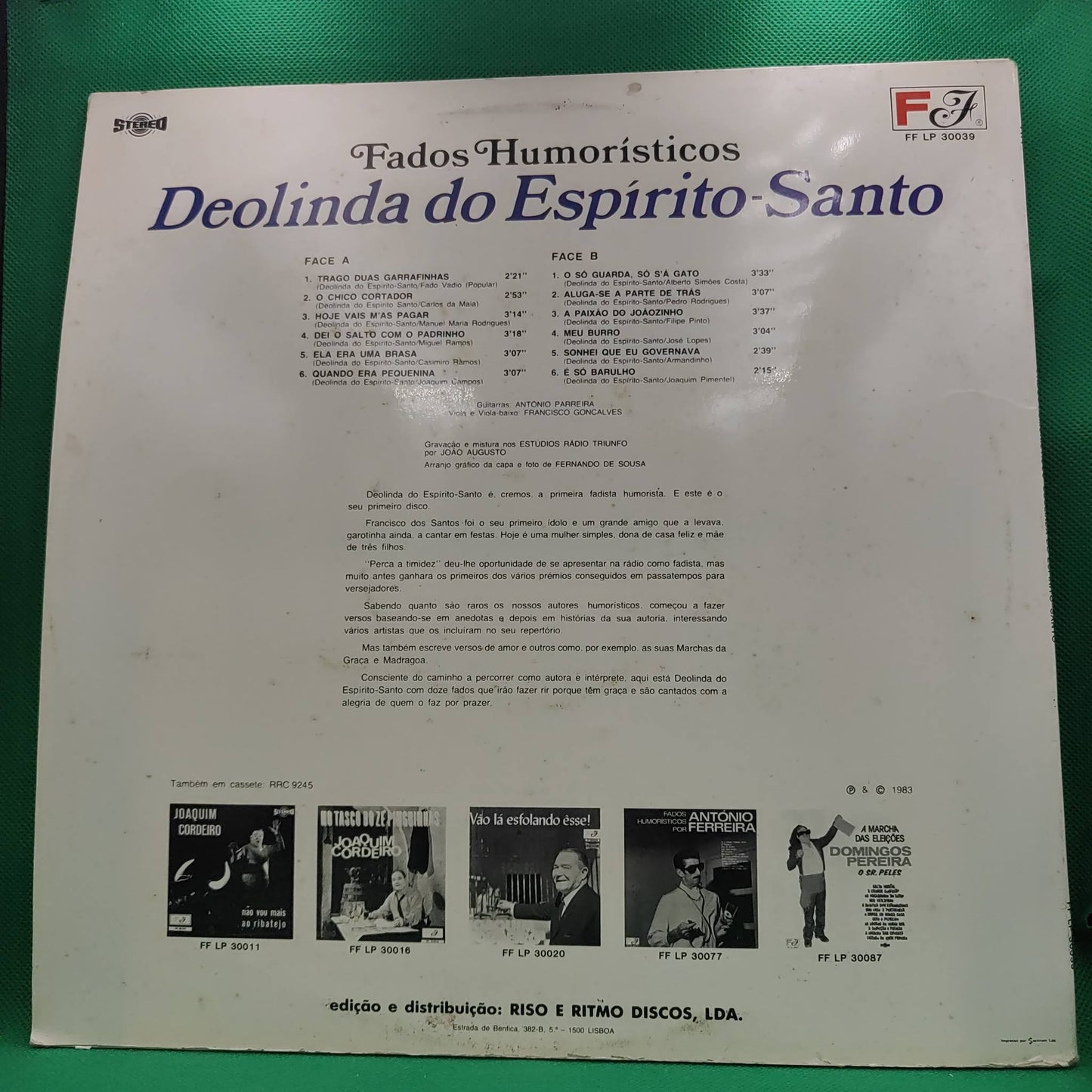Deolinda do Espírito- Santo- LP