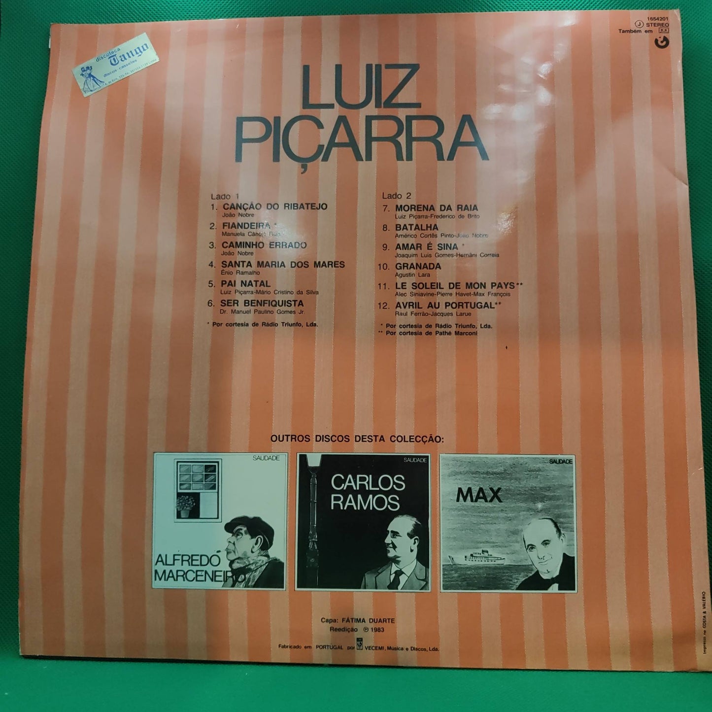 Luiz Piçarra - Saudade- LP