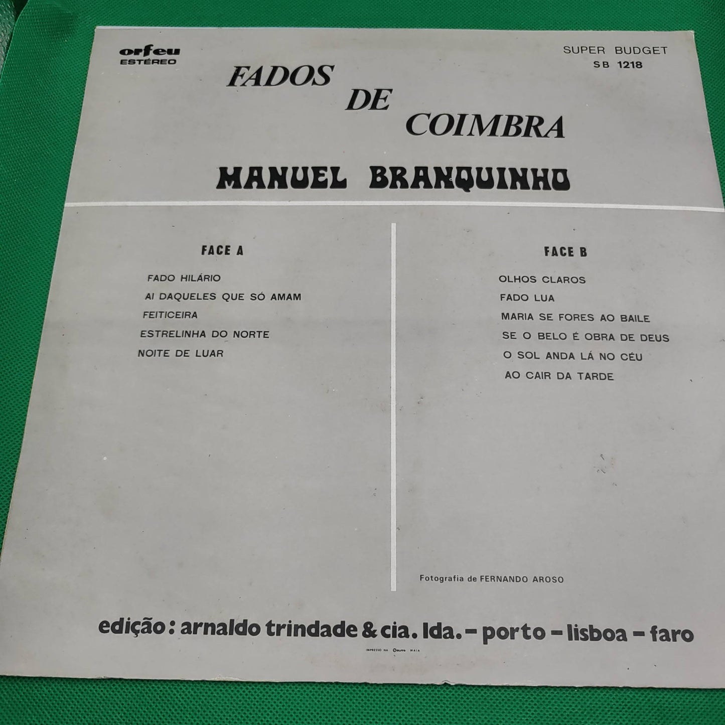 Fados de Coimbra- Manuel Branquinho