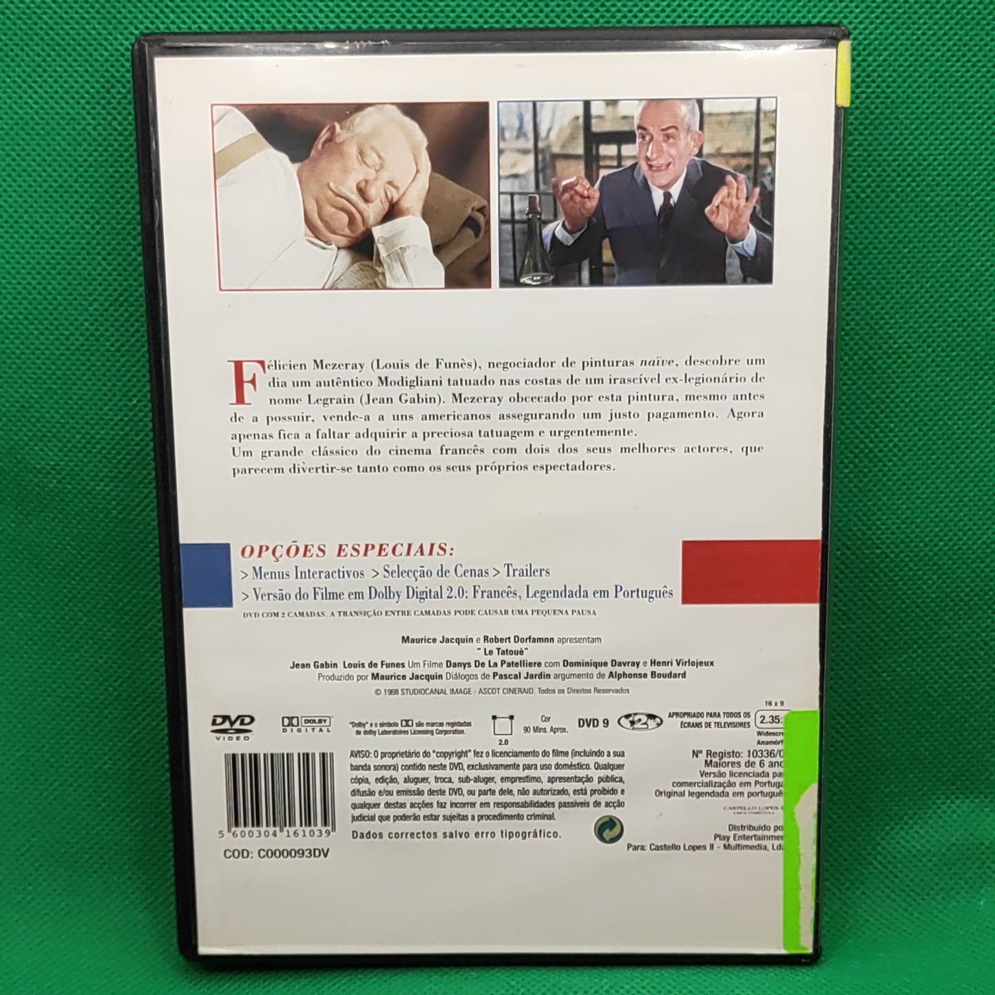 Le Tatouè /Colecção Louis de Funès - com a fortuna as costas