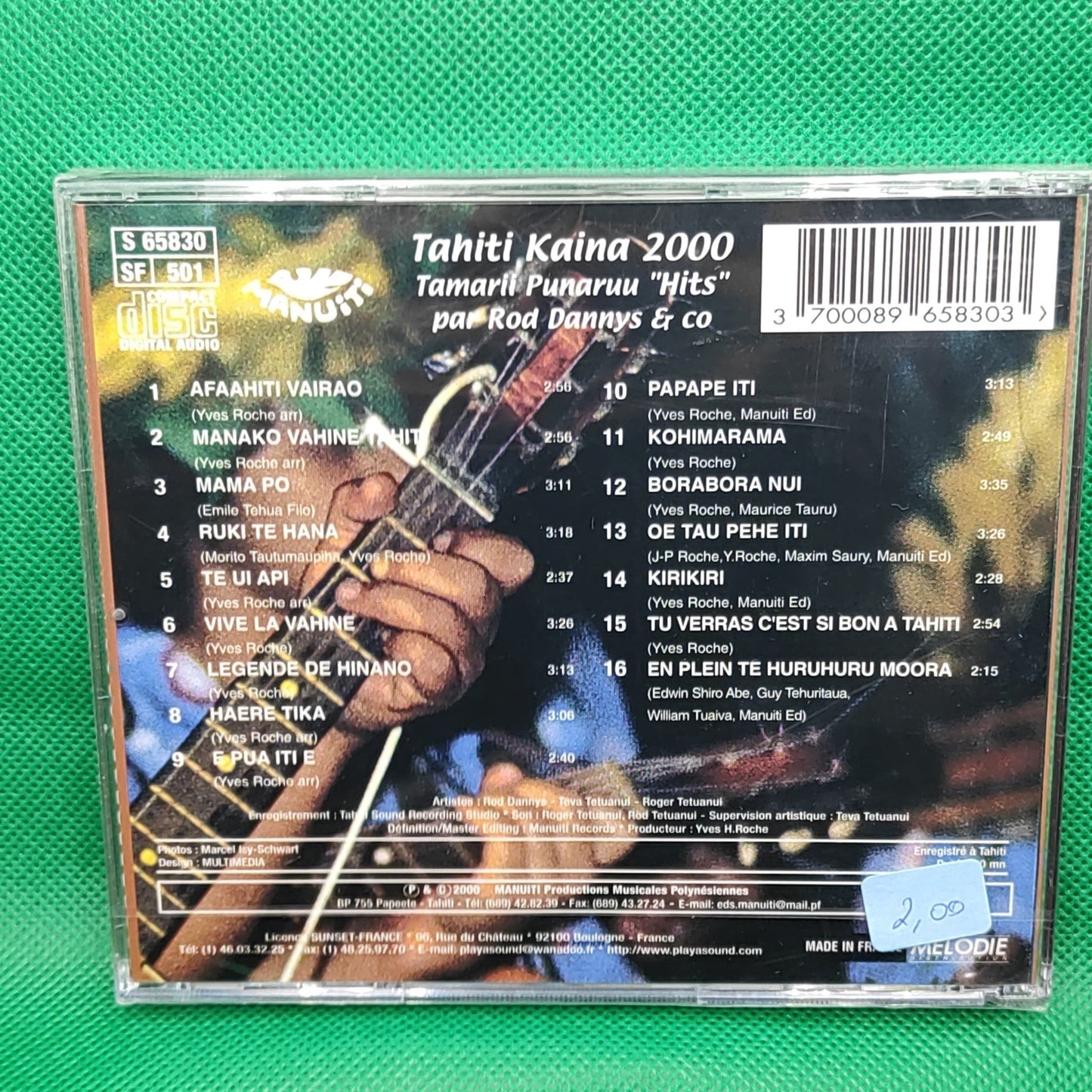 Tahiti Kaina 2000 Tamarii Punaruu