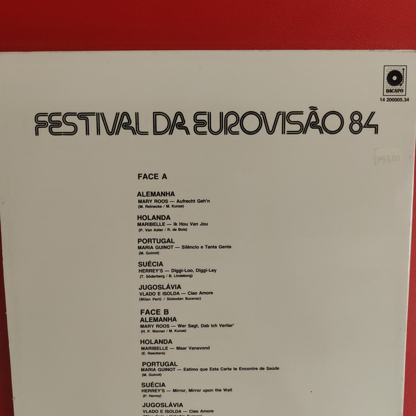 Festival da Eurovisão 84