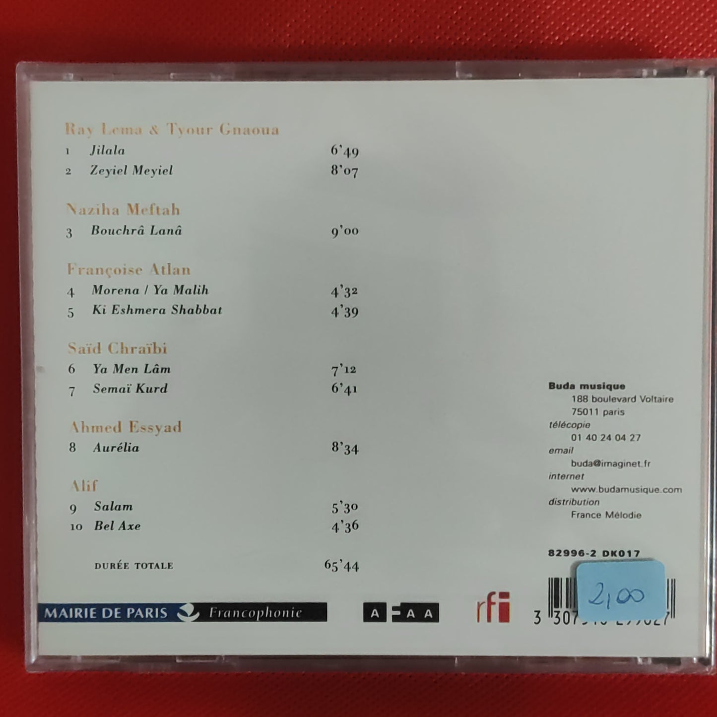 Suites Marocaines - Buda musique