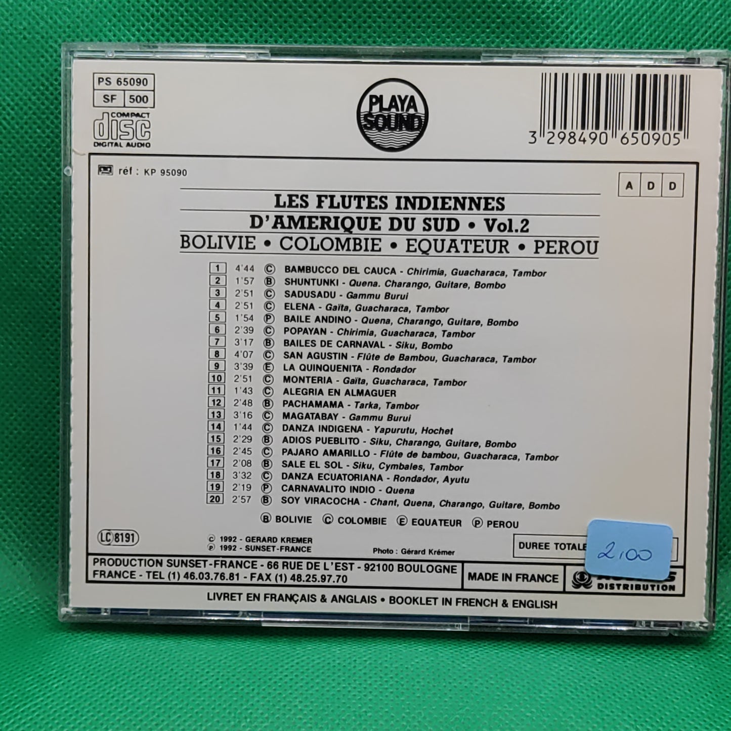 Les Flutes Indienne D'Amerique du sud - Vol 2