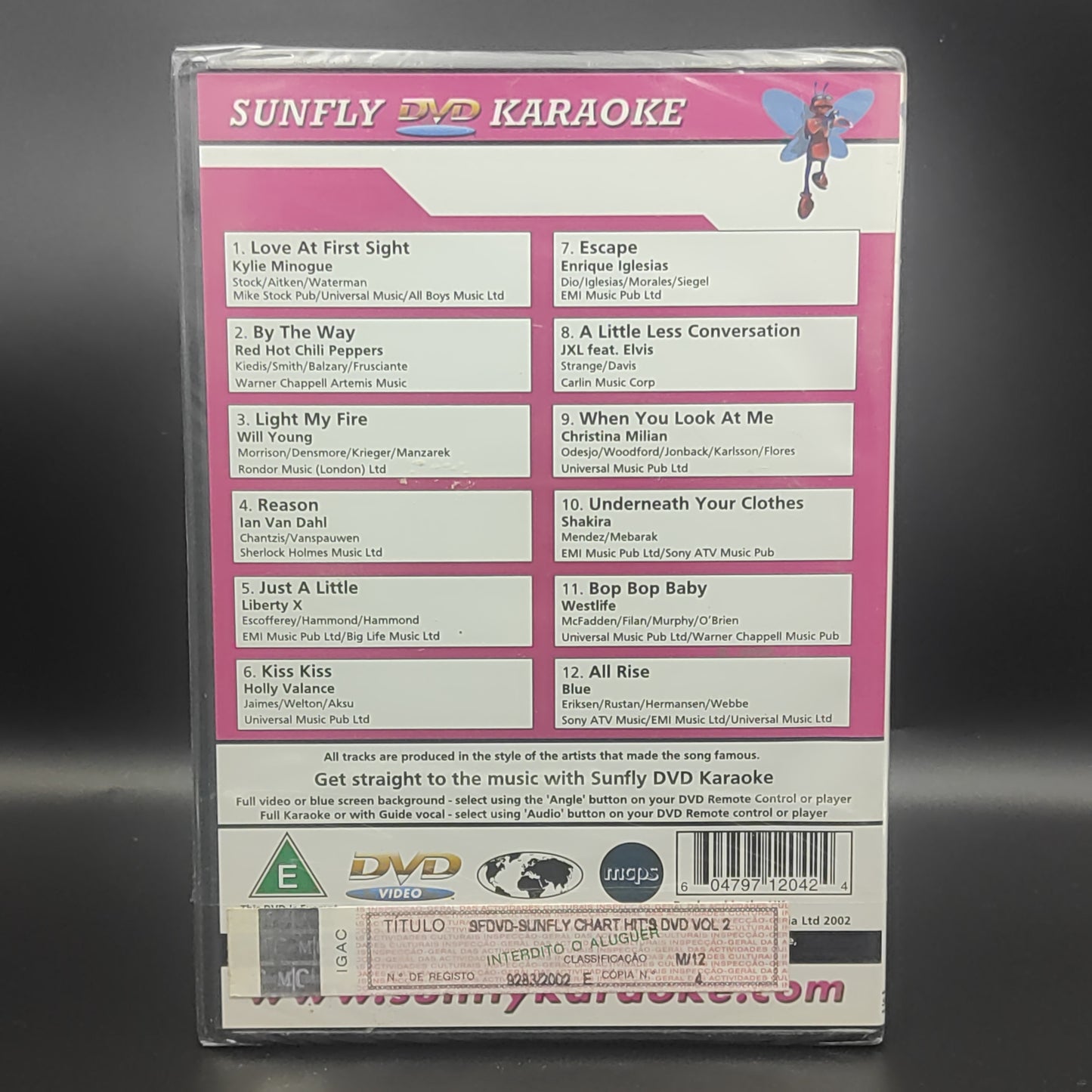 Sunfly DVD Karaoke - Chart Hits Volume 2