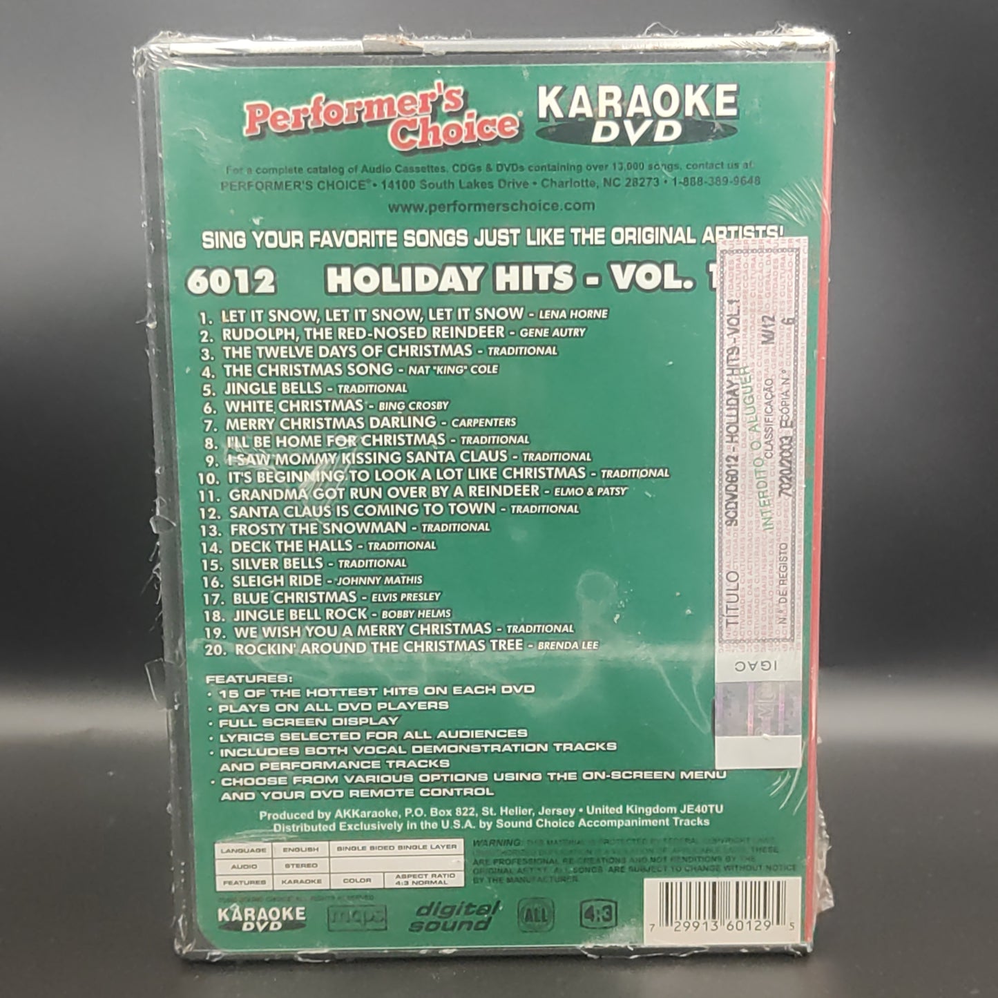 Karaoke DVD - Holiday Hits vol.1