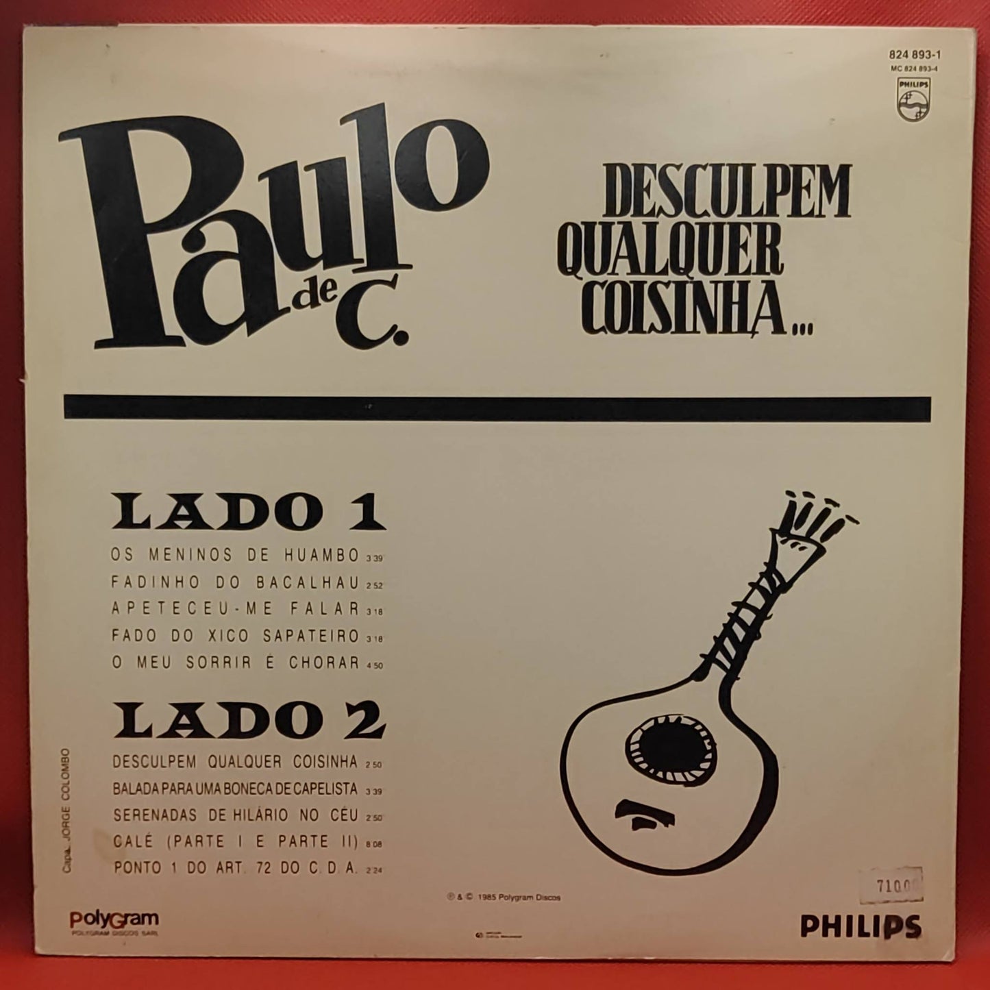 Paulo de C. – Desculpem Qualquer Coisinha