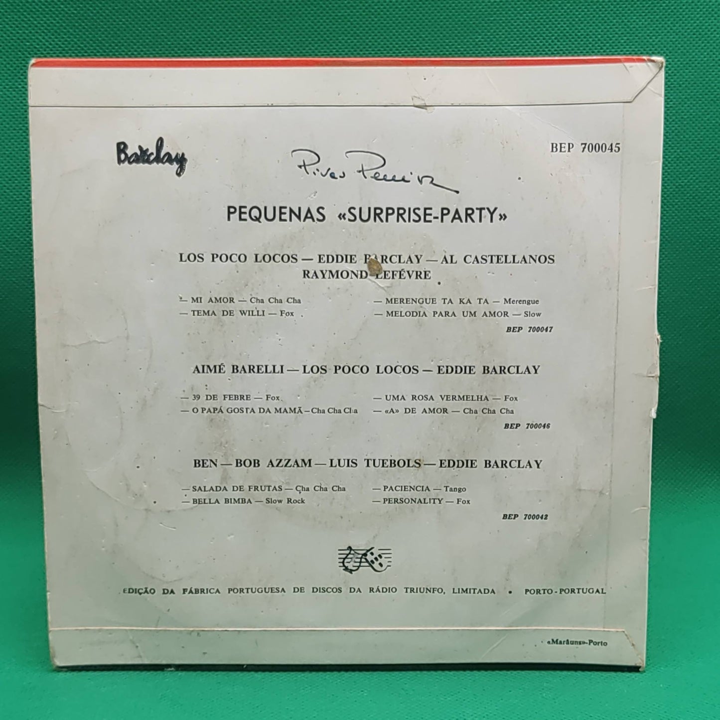 Orquestras de Amé Barelli - Luis Tuebols - Michel Legrand- Pequena surprise-party nº7