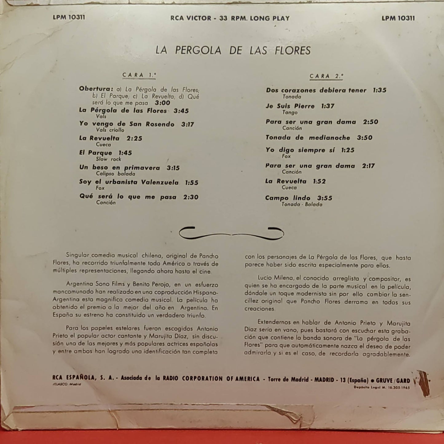 Antonio Prieto Y Marujita Diaz – La Pérgola De Las Flores