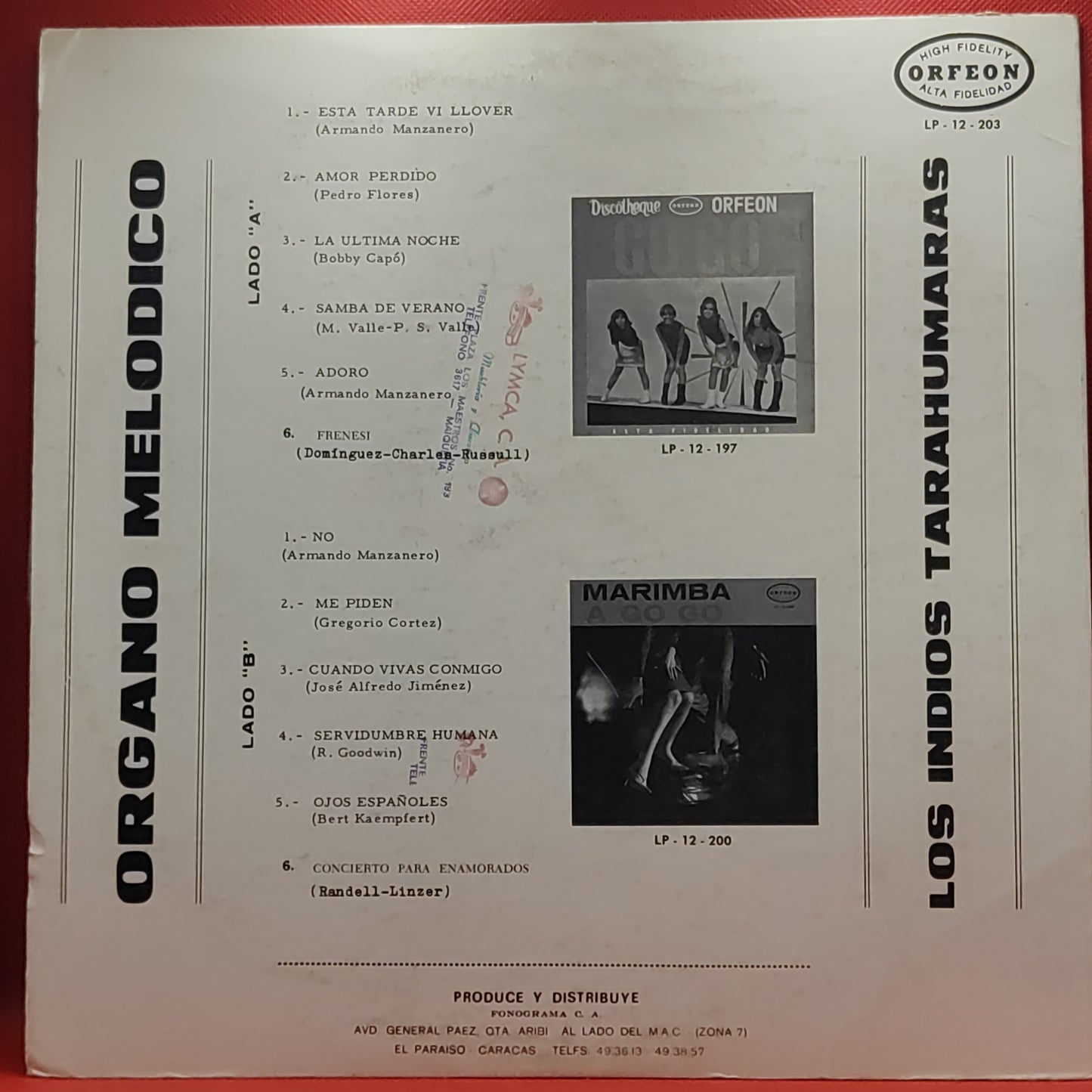 MELODISCHE ORGEL - LOS INDIOS TARAHUMARAS