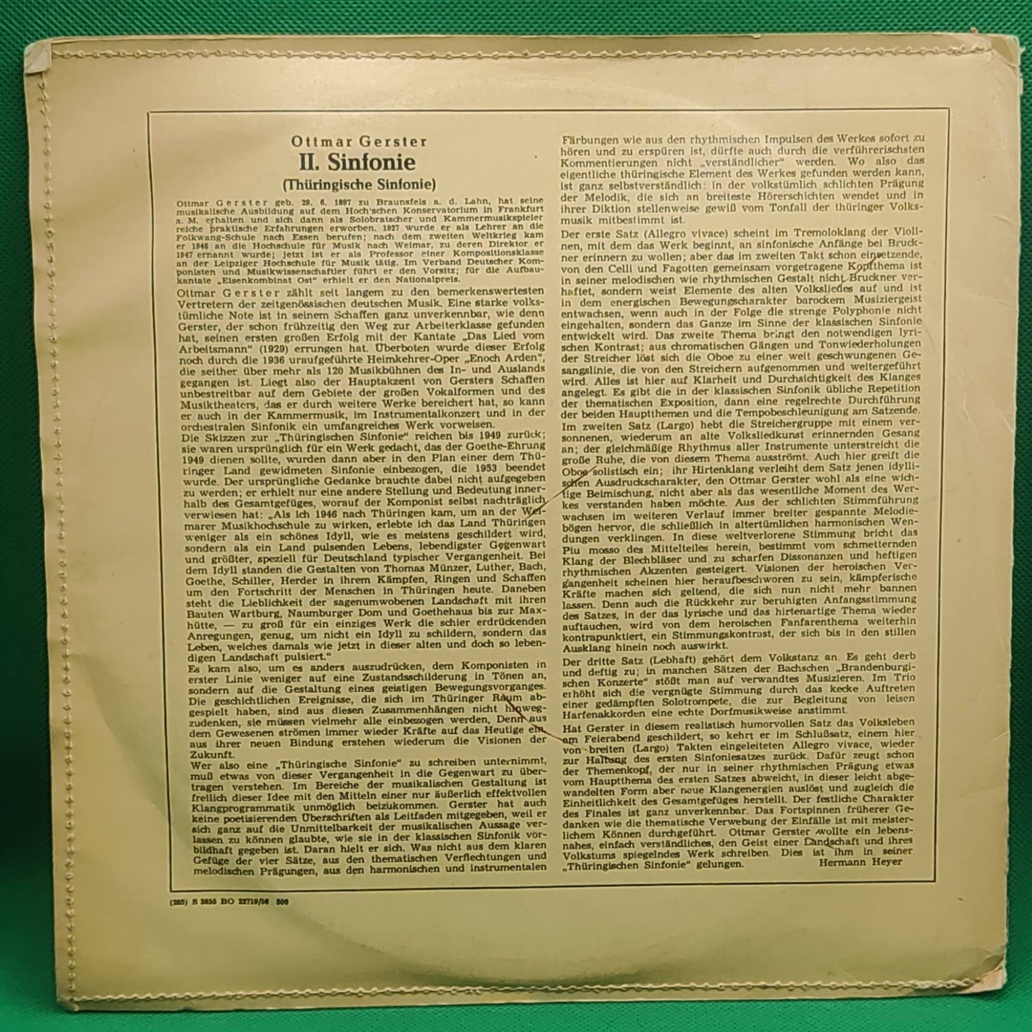 OTTMAR GERSTER - II. SINFONIE