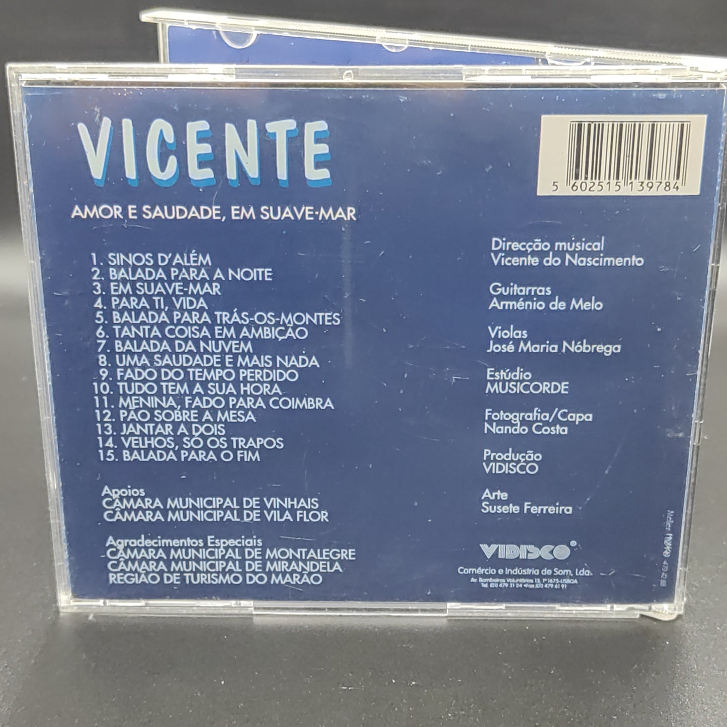 VICENTE - Amor e Saudade , em suave-mar