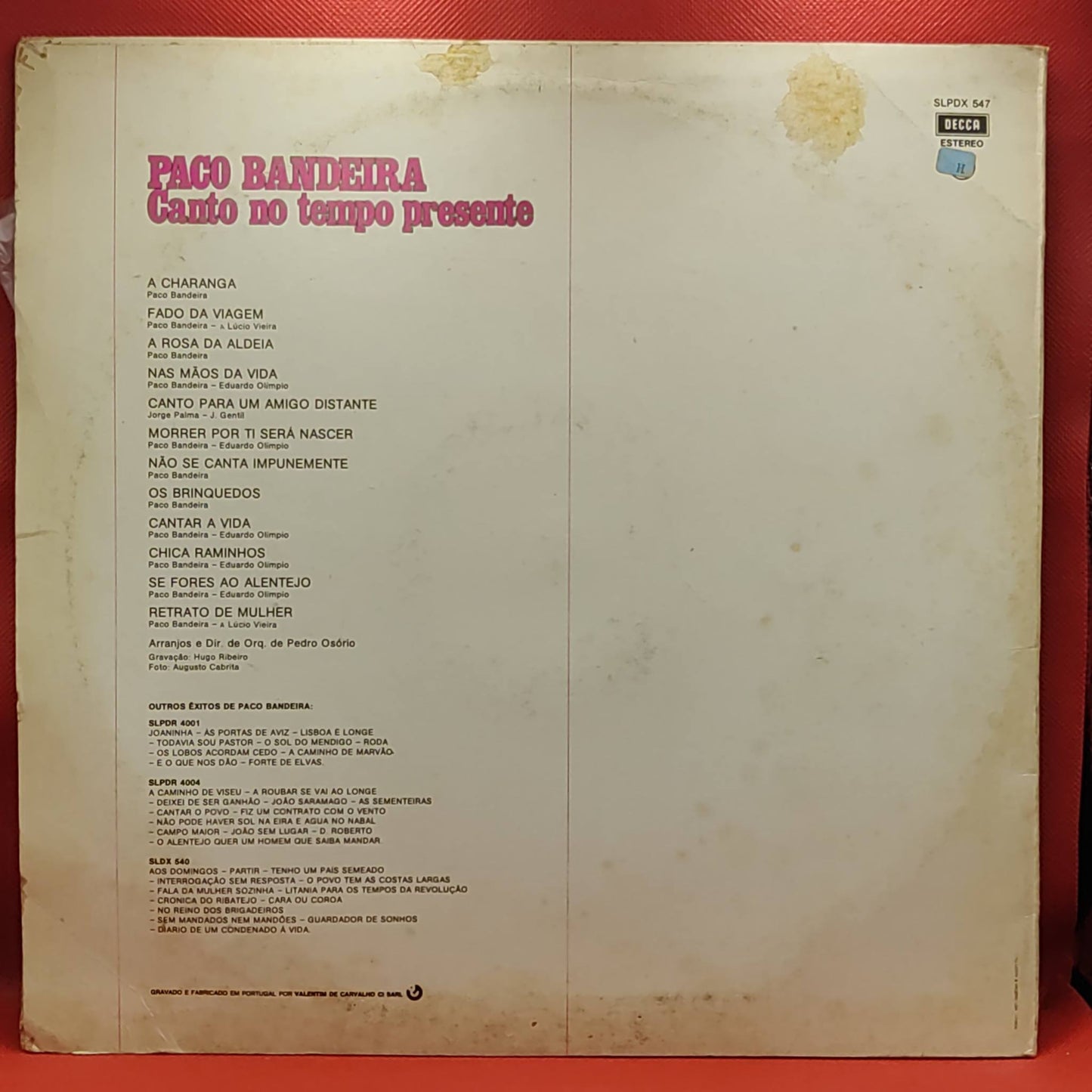 Paco Bandeira – Canto No Tempo Presente
