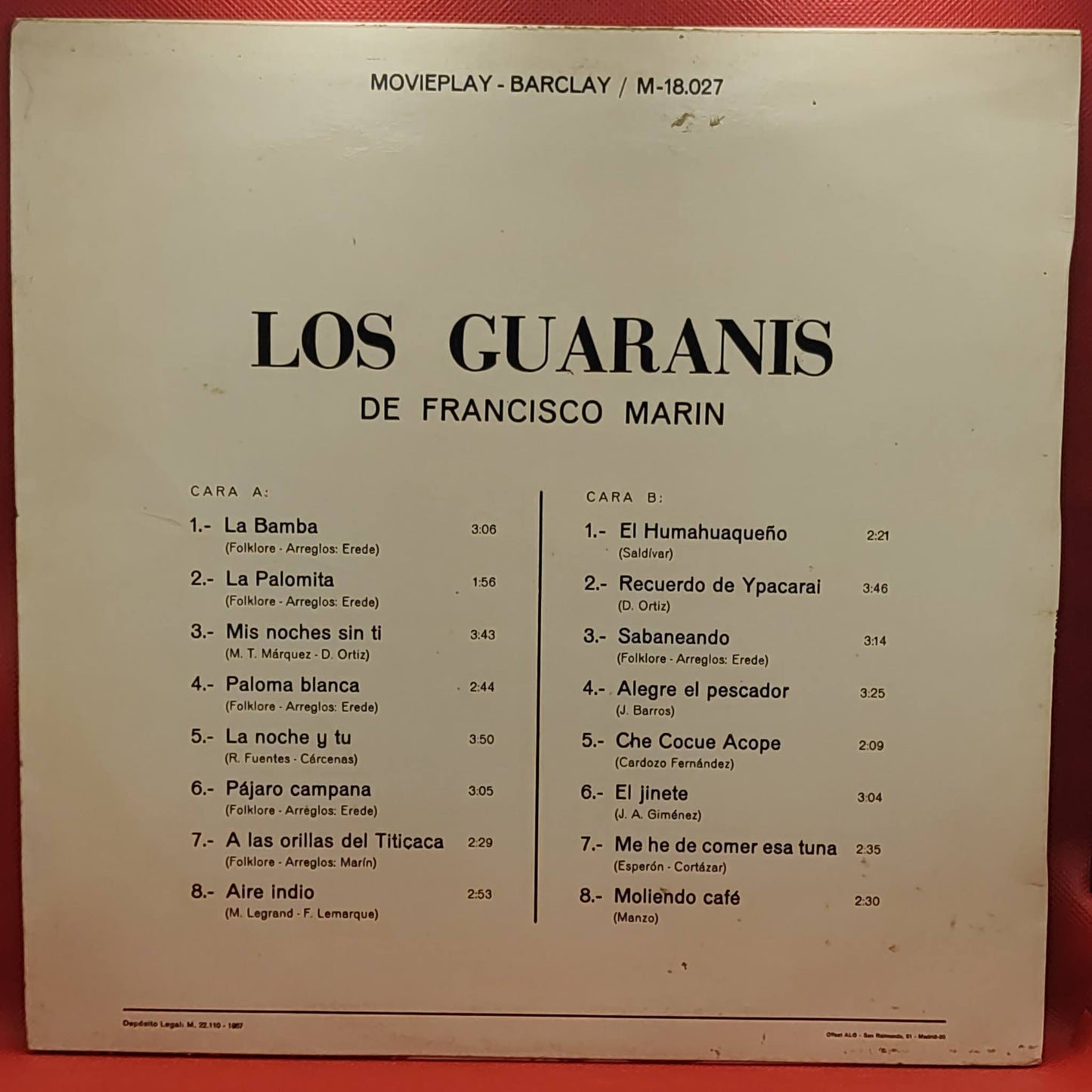 Los Guaranis De Francisco Marin* – Los Guaranis De Francisco Marin