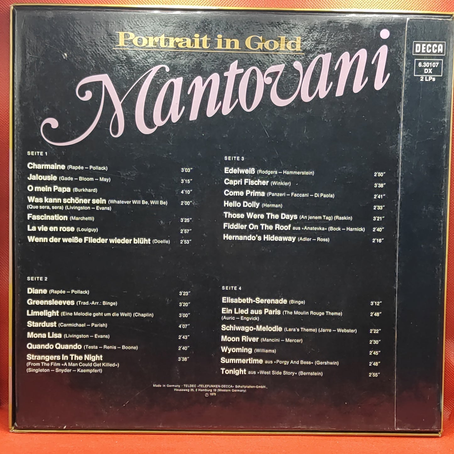 Mantovani - Porträt in Gold