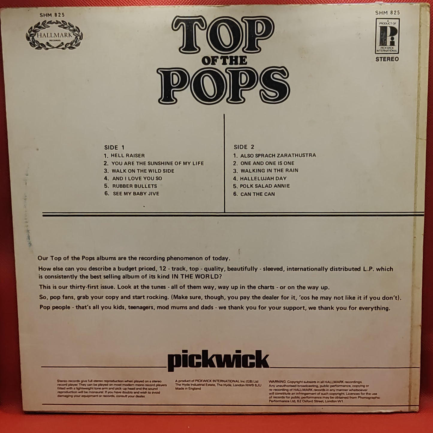 Unbekannter Künstler – Top Of The Pops Vol. 31
