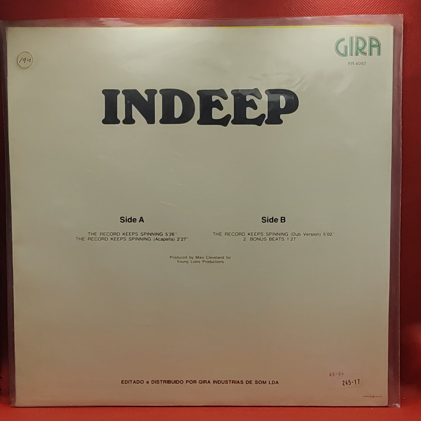 Indeep – The Record Keeps Spinning