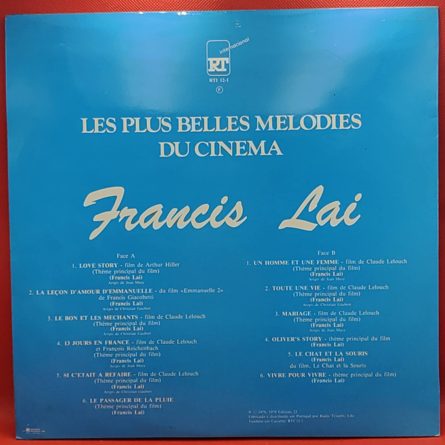 Francis Lai – Les Plus Belles Melodies Du Cinema