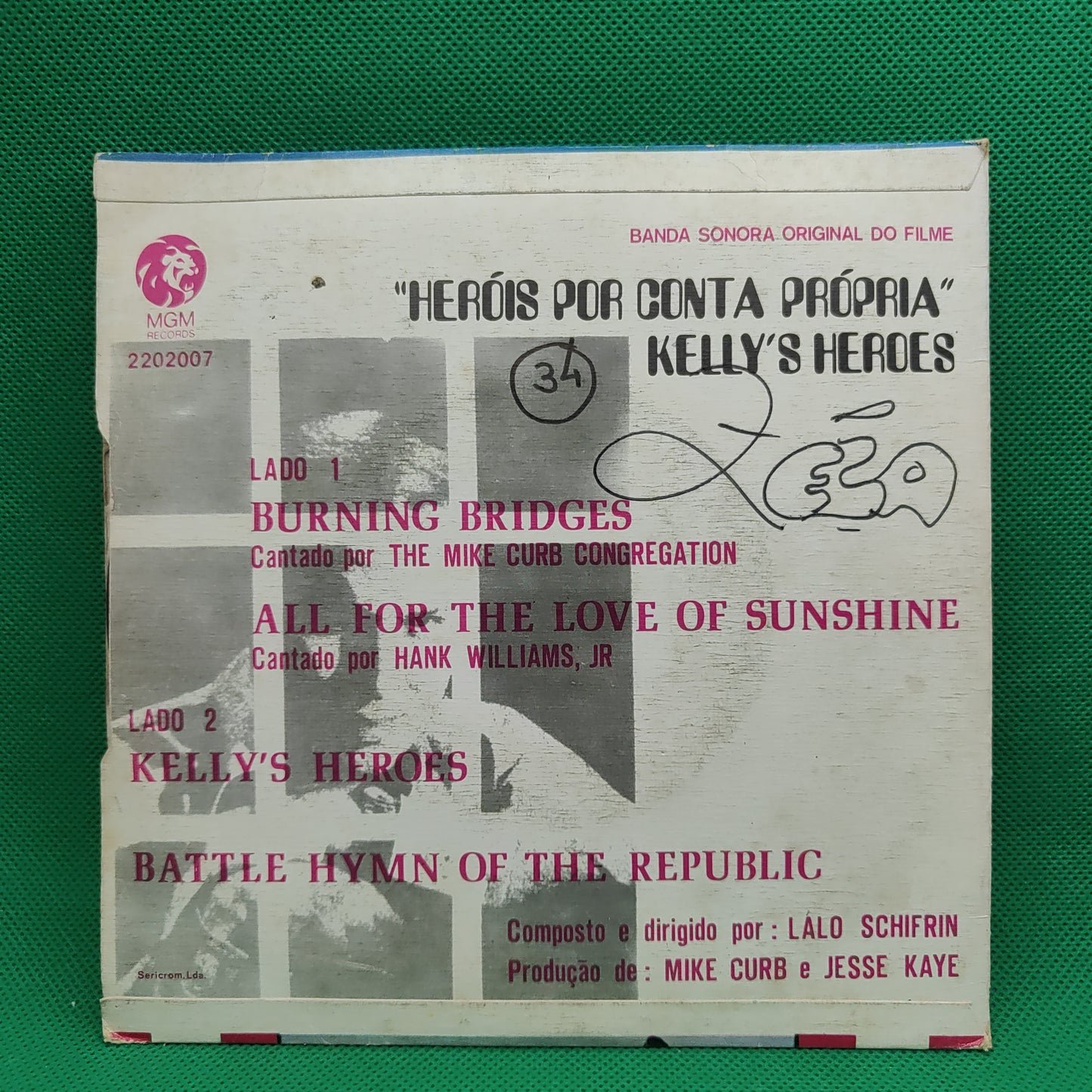 HERÓIS POR CONTA PRÓPRIA - Lalo Schifrin – Kelly's Heroes (Music From The Original Sound Track)