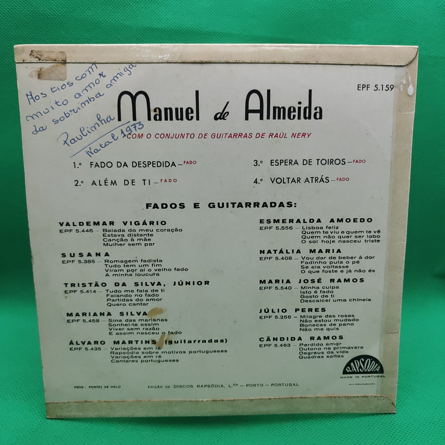 Manuel De Almeida – Fado Da Despedida