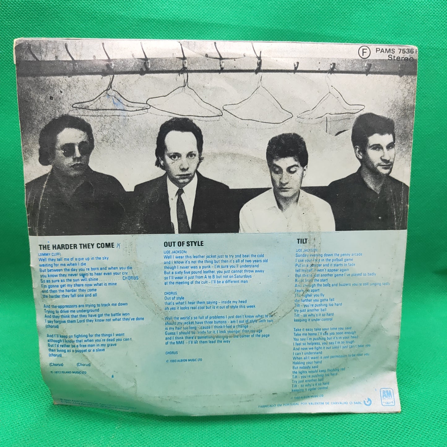 Joe Jackson Band – The Harder They Come / Out Of Style / Tilt