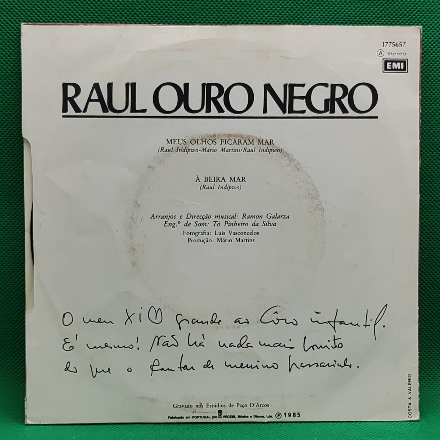 Raul Ouro Negro – Meus Olhos Ficaram Mar