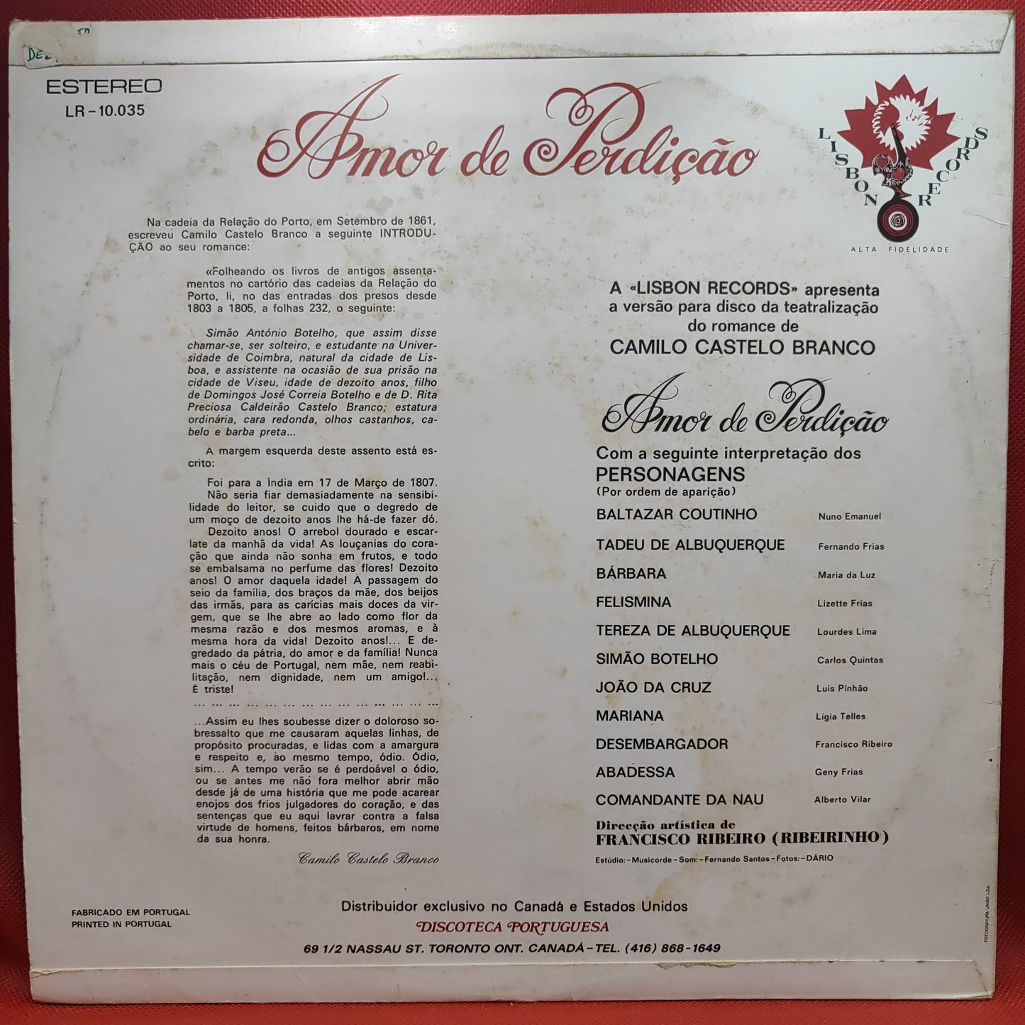CAMILO CASTELO BRANCO – Liebe zum Verderben