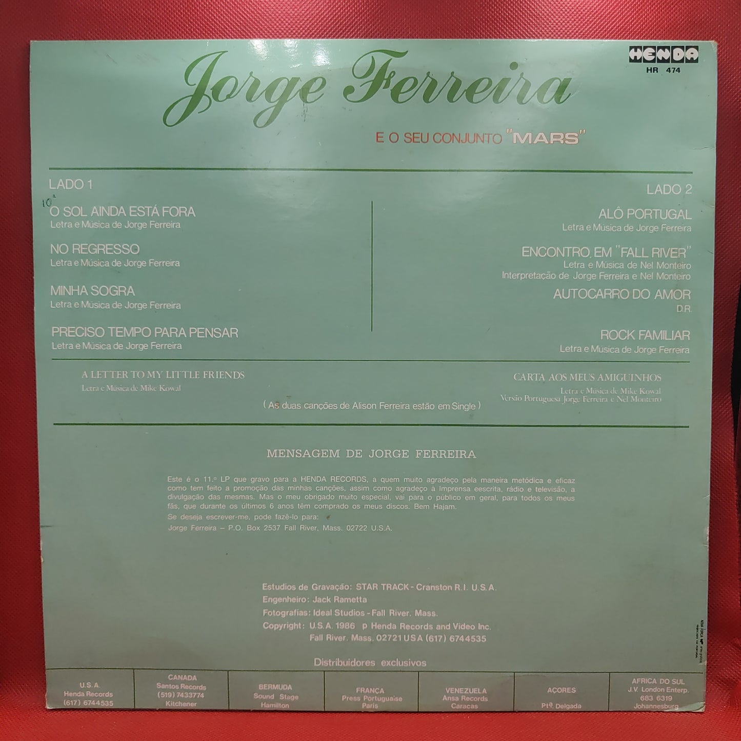 Jorge Ferreira – The Sun Is Still Out