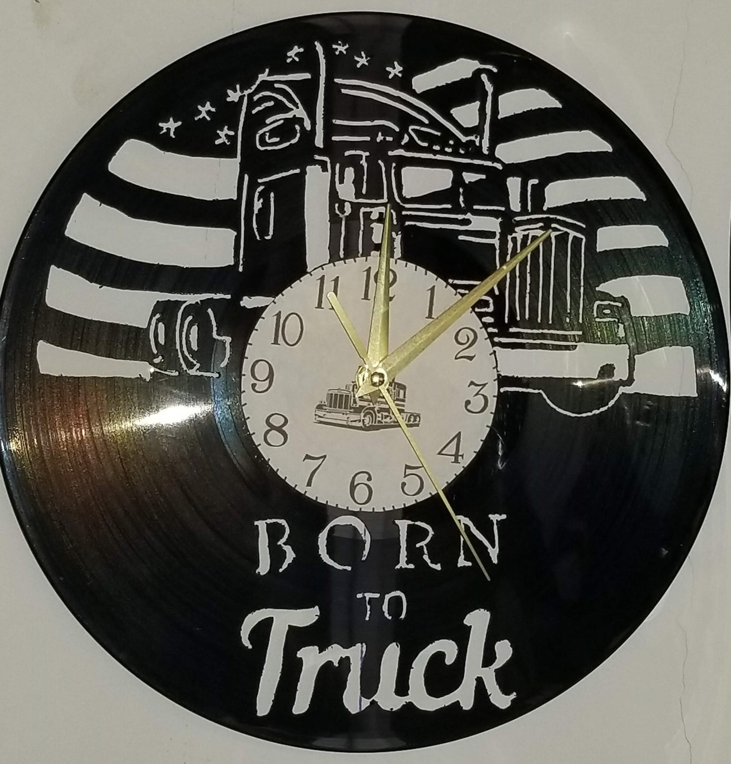 Relógio Vinil - BORN TO TRUCK