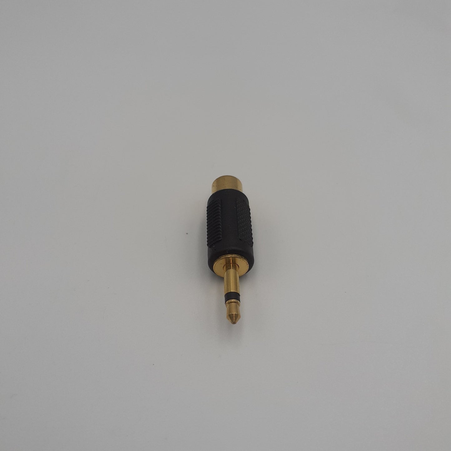 Adaptador Jack Dourado 3,5mm Macho Mono RCA REF:4660BL