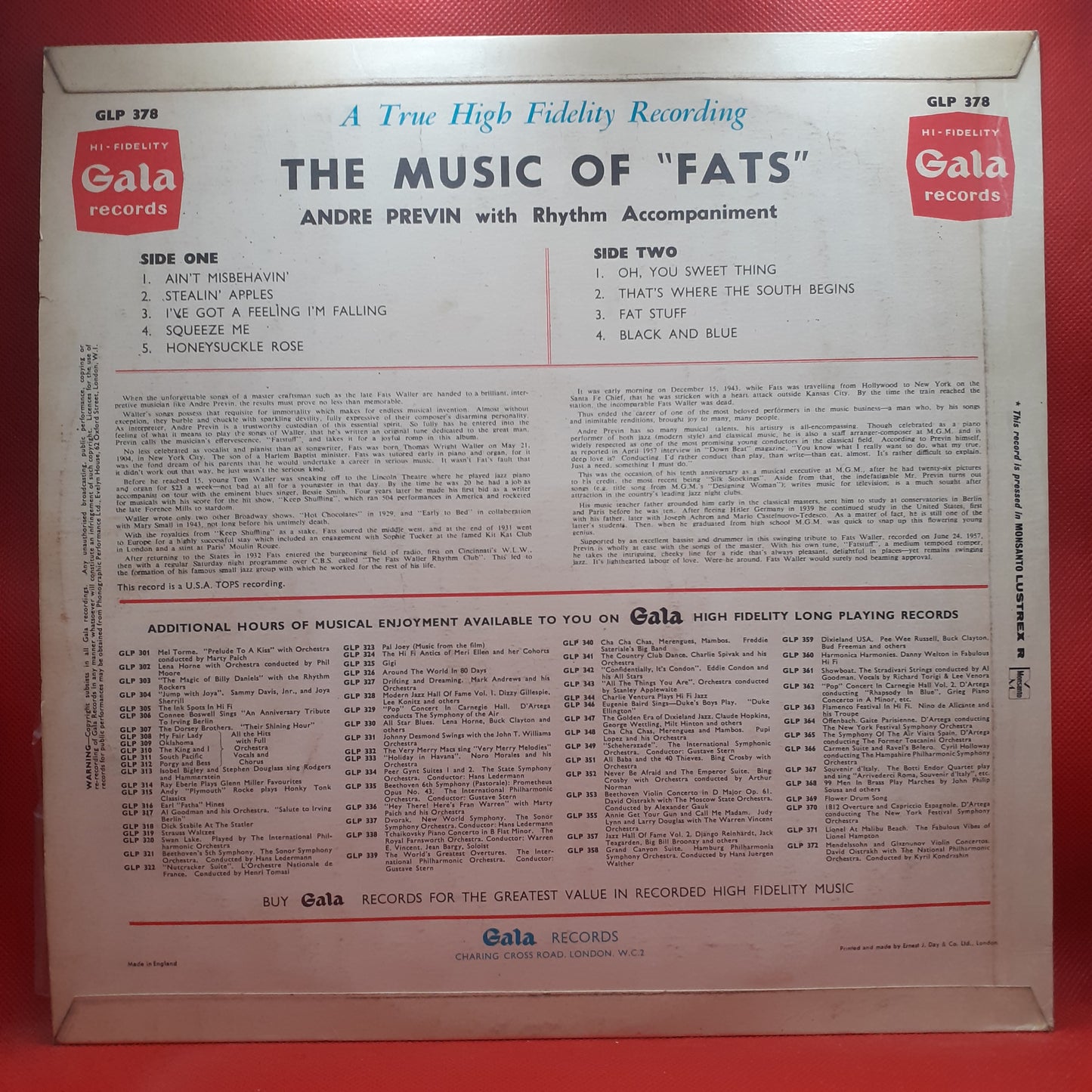 André Previn – Die Musik von „Fats“