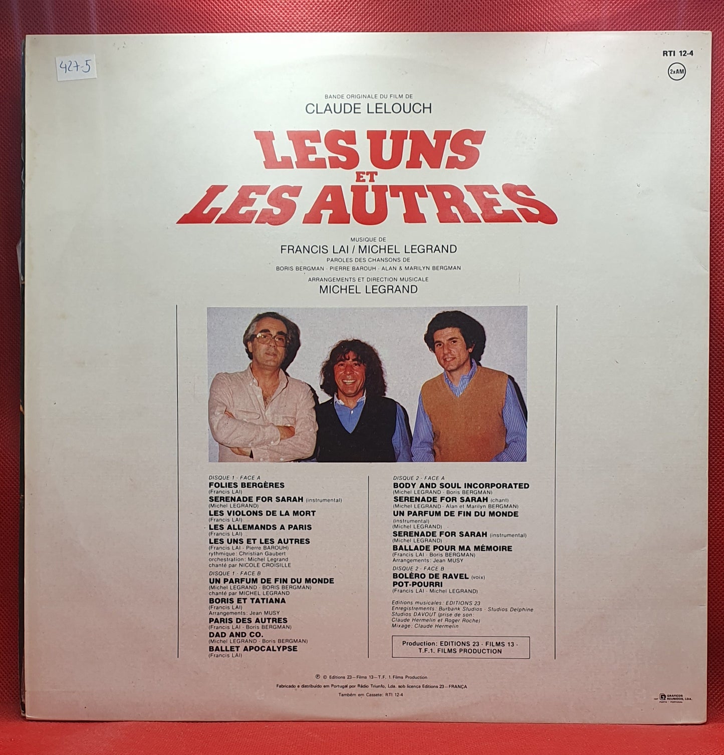 BSO - Les Uns Et Les Autres - Francis Lai & Michel Legrand