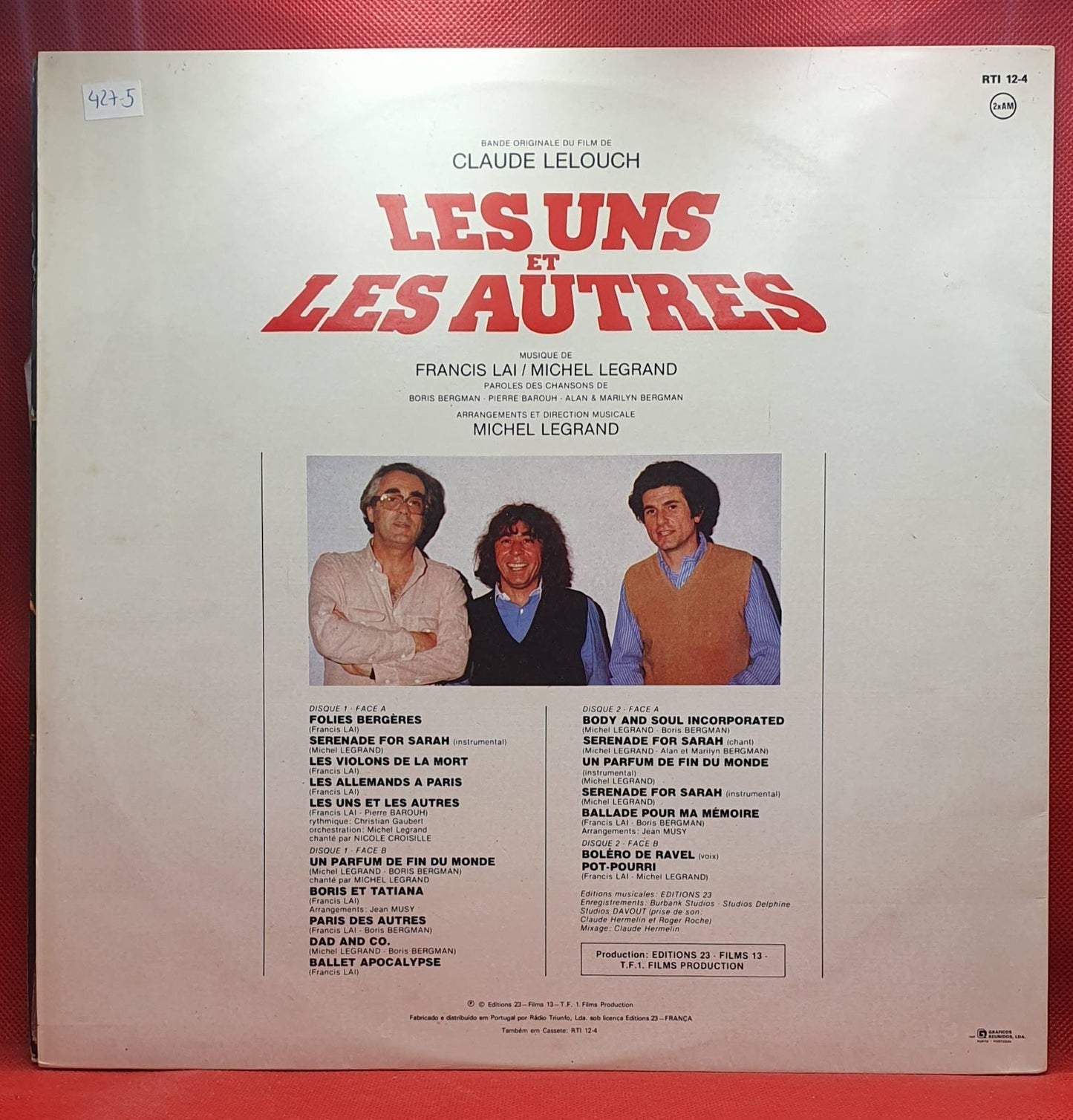 BSO - Les Uns Et Les Autres - Francis Lai & Michel Legrand