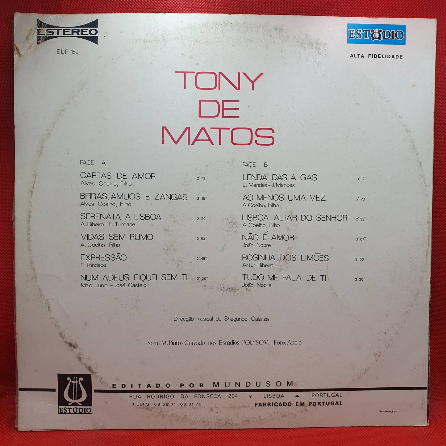 Tony De Matos – Os Primeiros Êxitos De Tony