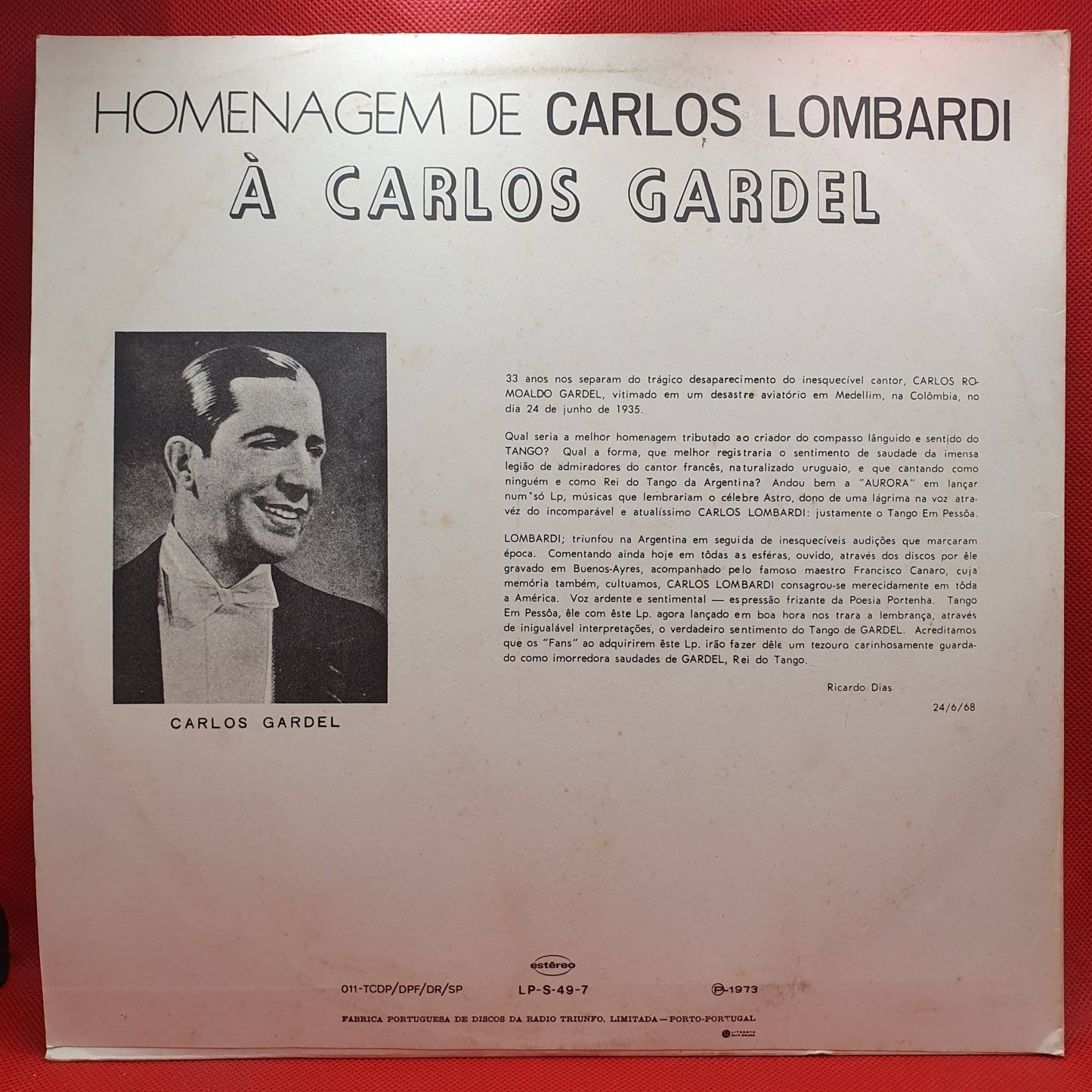 Carlos Lombardi – O Tango Em Pessoa