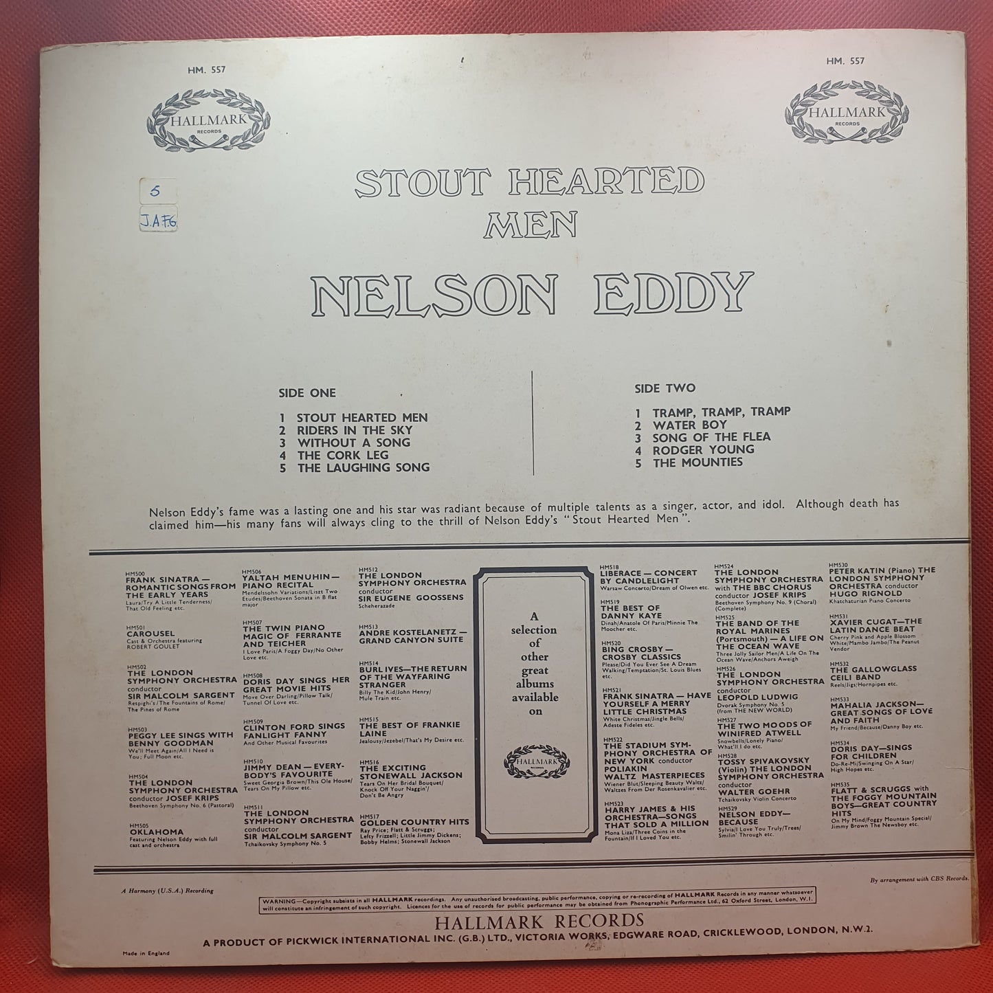 Nelson Eddy – Stout Hearted Men