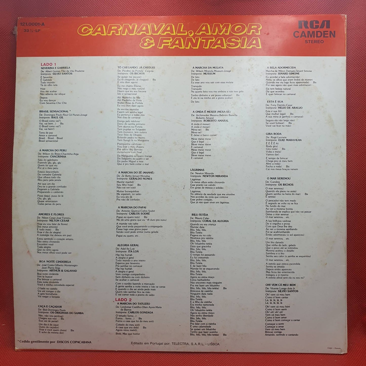 Various – Carnaval, Amor & Fantasia Volume 1