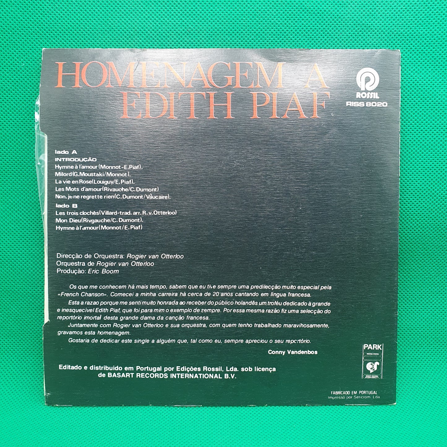 Conny Vandenbos – Homenagem A Edith Piaf