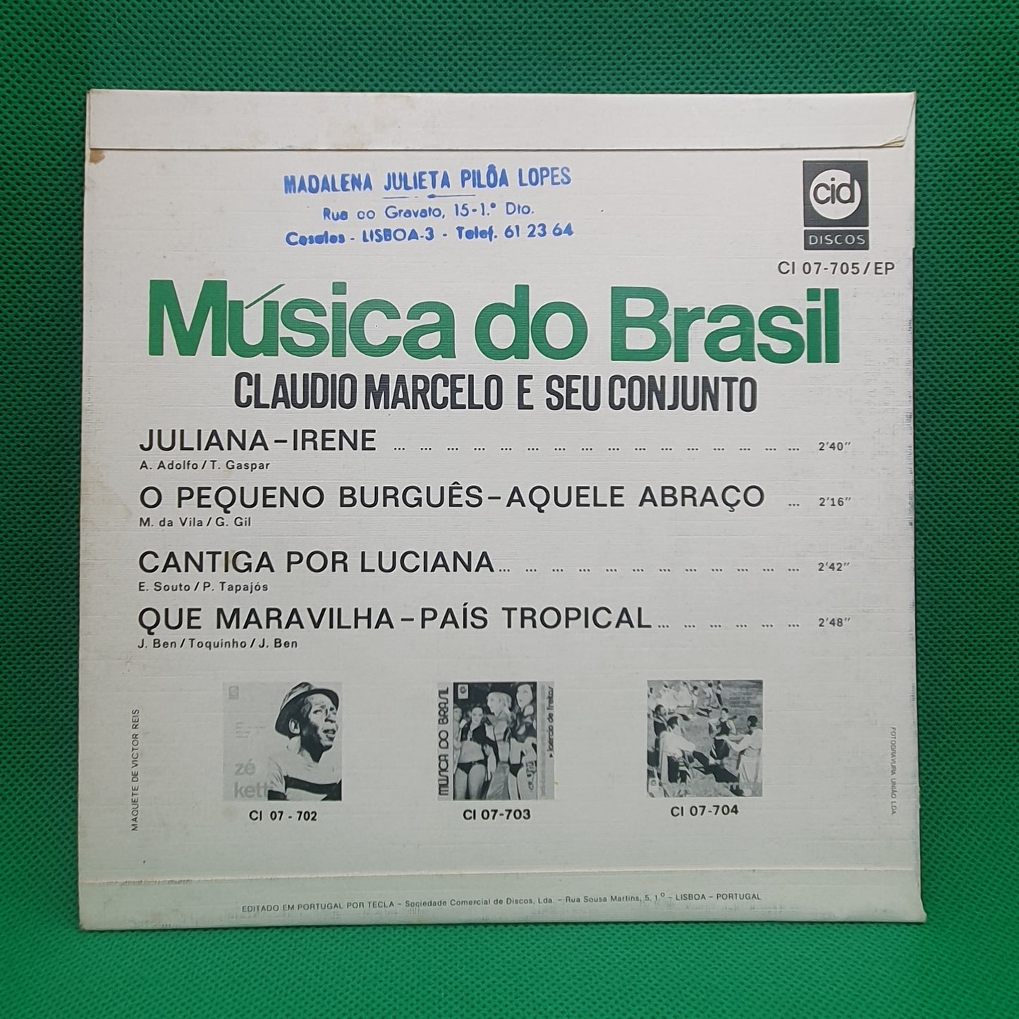 Claudio Marcelo E Seu Conjunto – Música Do Brasil