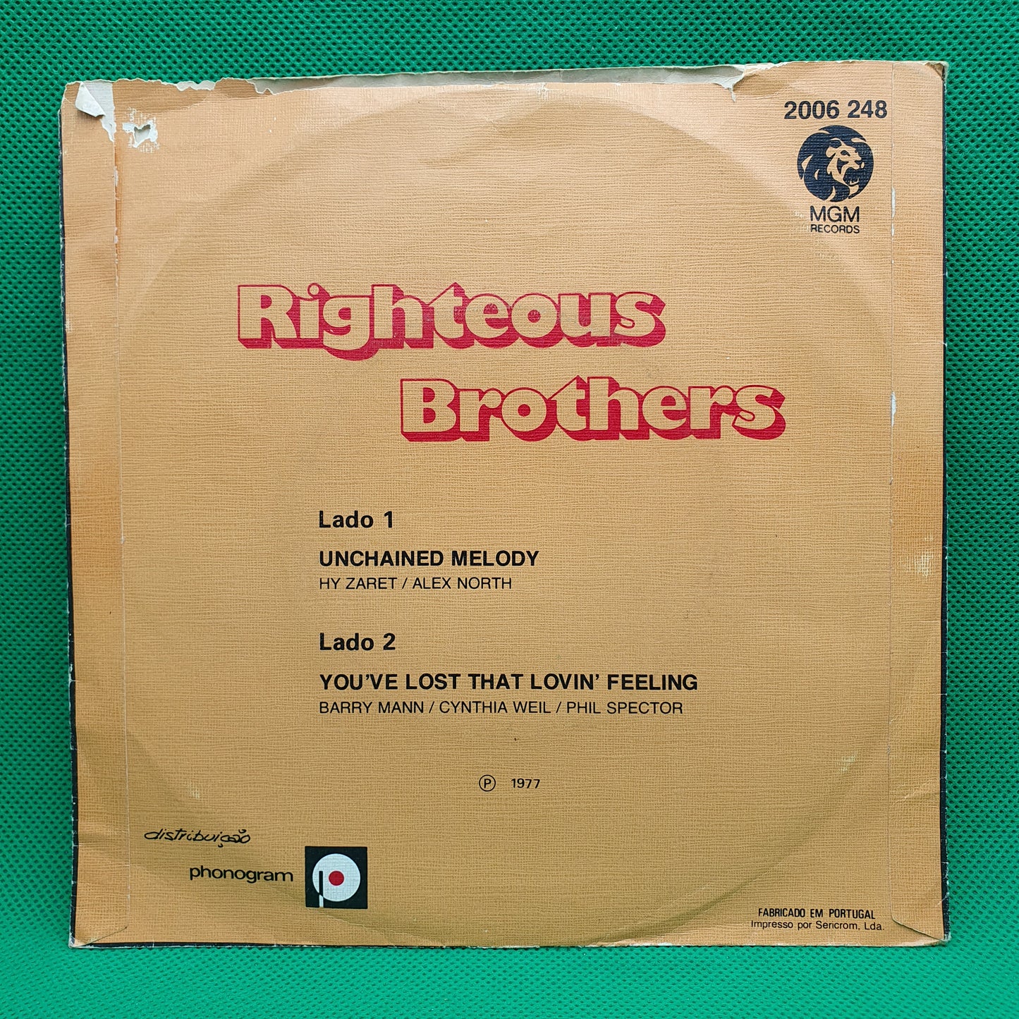 The Righteous Brothers – Melodia Do Desespero (You've Lost That Lovin' Feeling / Unchained Melody)