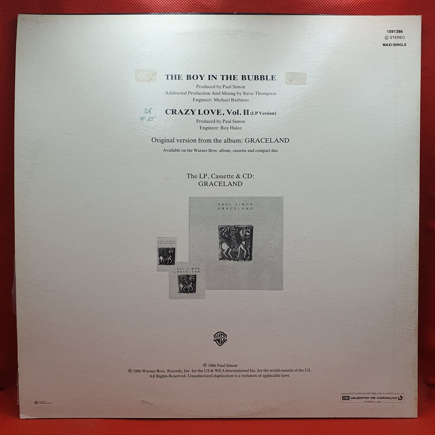 Paul Simon – The Boy In The Bubble