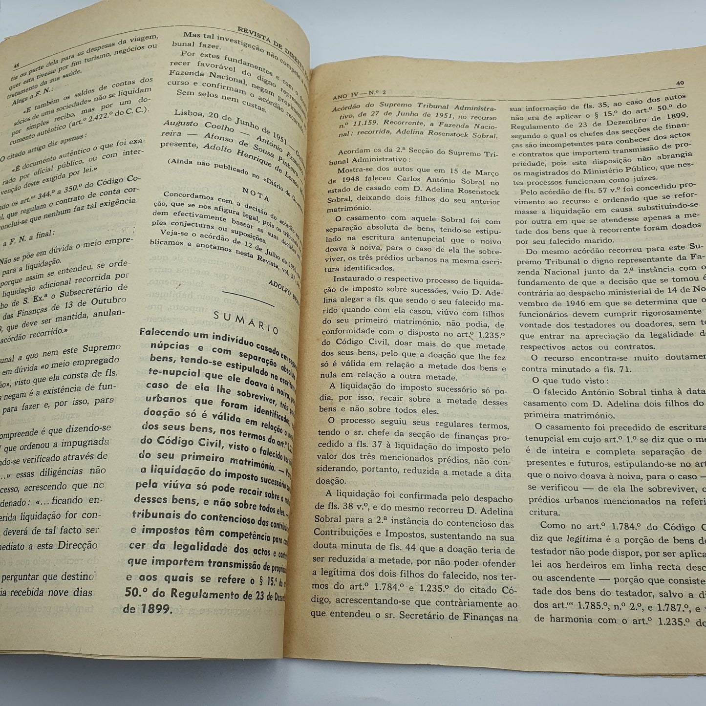 Revista de Direito Fiscal - Nº2 Novembro 1951