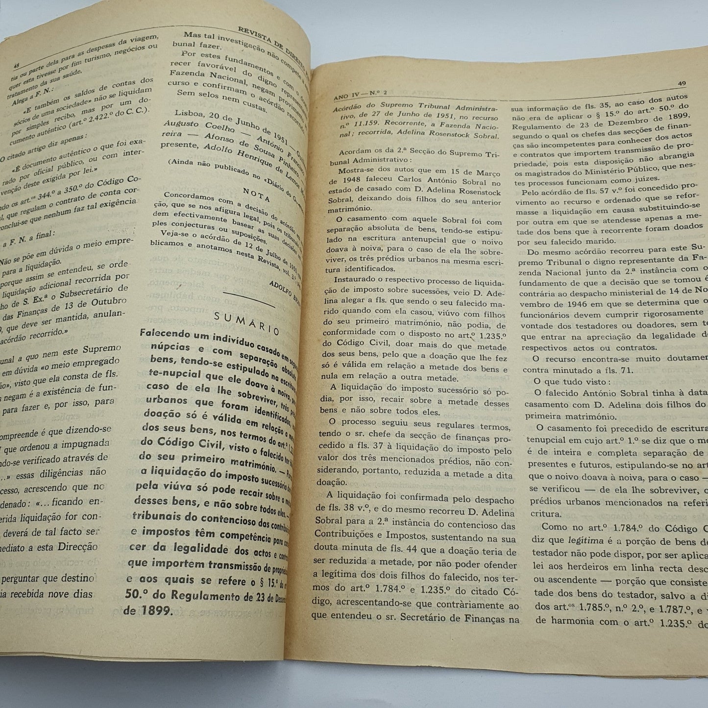 Revista de Direito Fiscal - Nº2 Novembro 1951