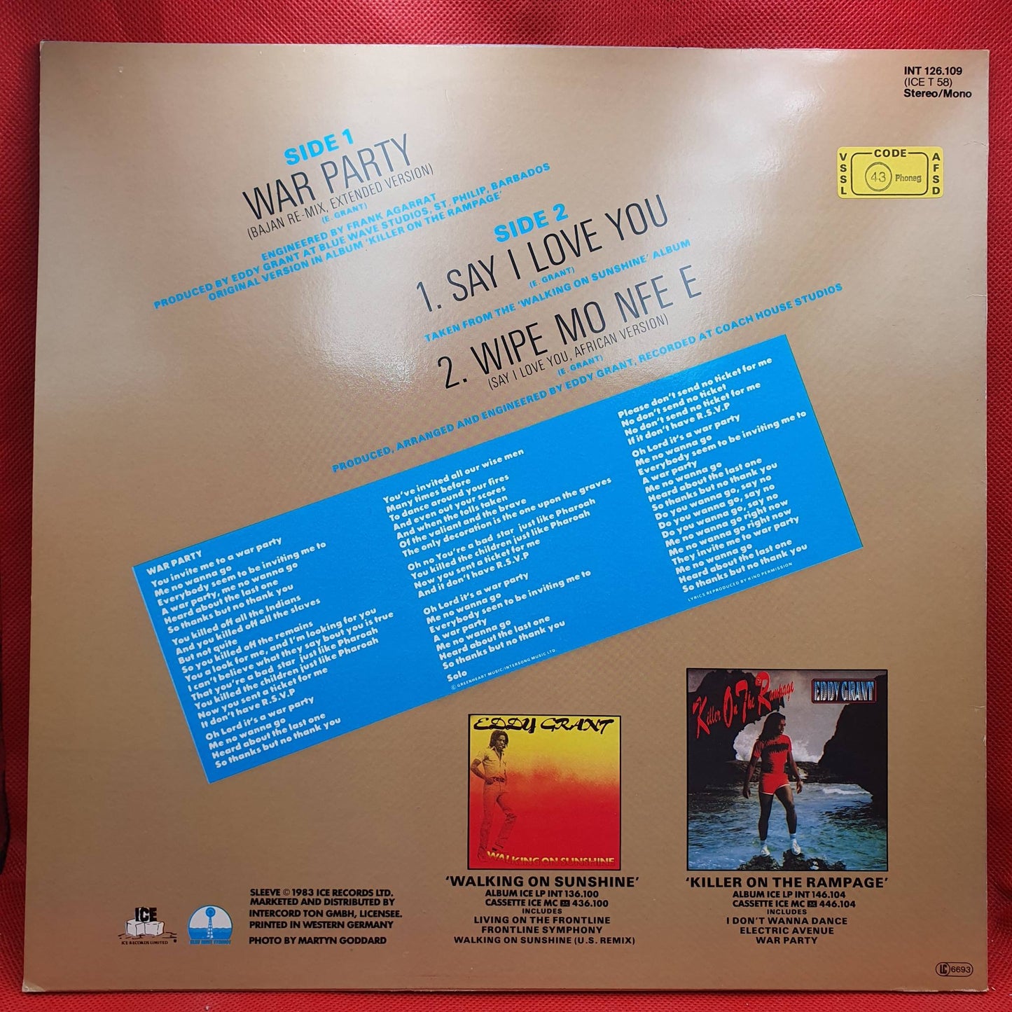Eddy Grant – War Party