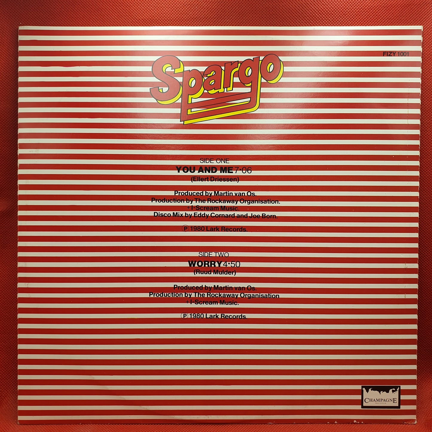 Spargo – You And Me (Special 12" Disco Mix) / Worry