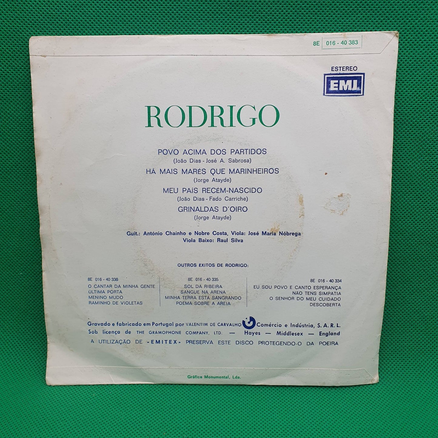 Rodrigo – Povo Acima Dos Partidos / Meu Pais Recém-Nascido