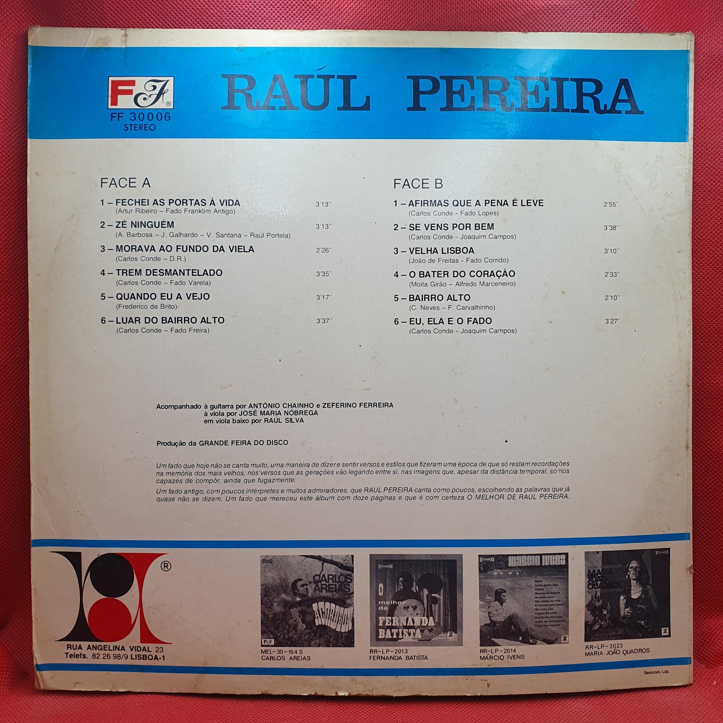 Raúl Pereira – Fados