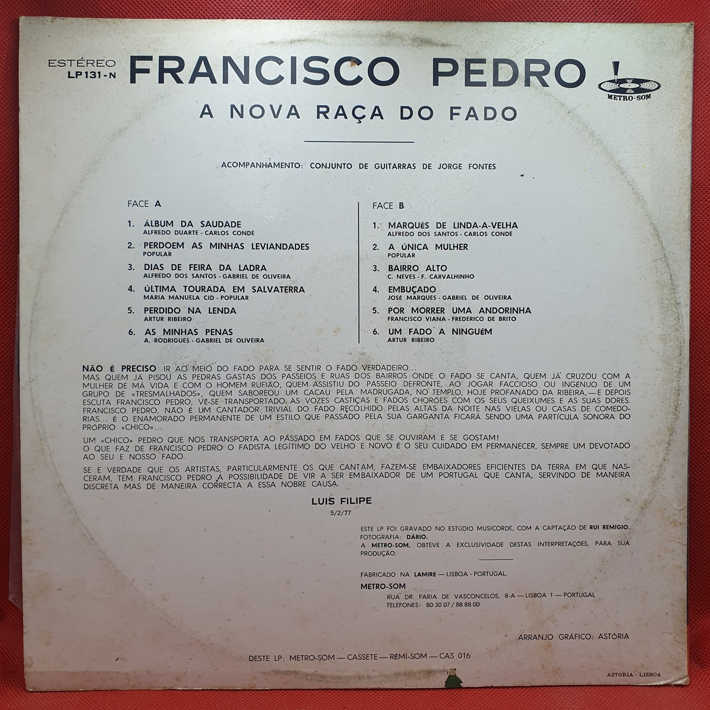 Francisco Pedro – A Nova Raça do Fado