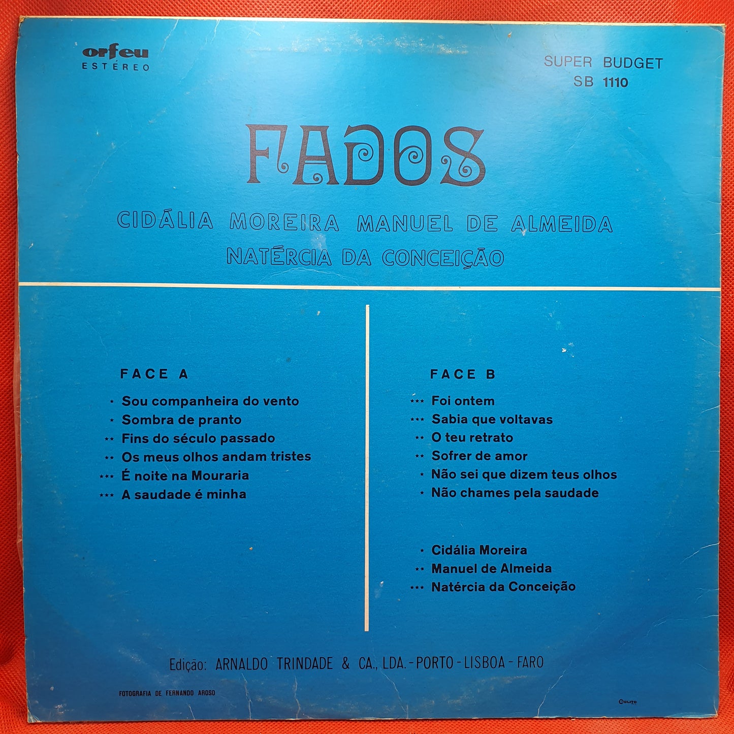 Cidália Moreira, Manuel De Almeida, Natércia Da Conceição – Fados