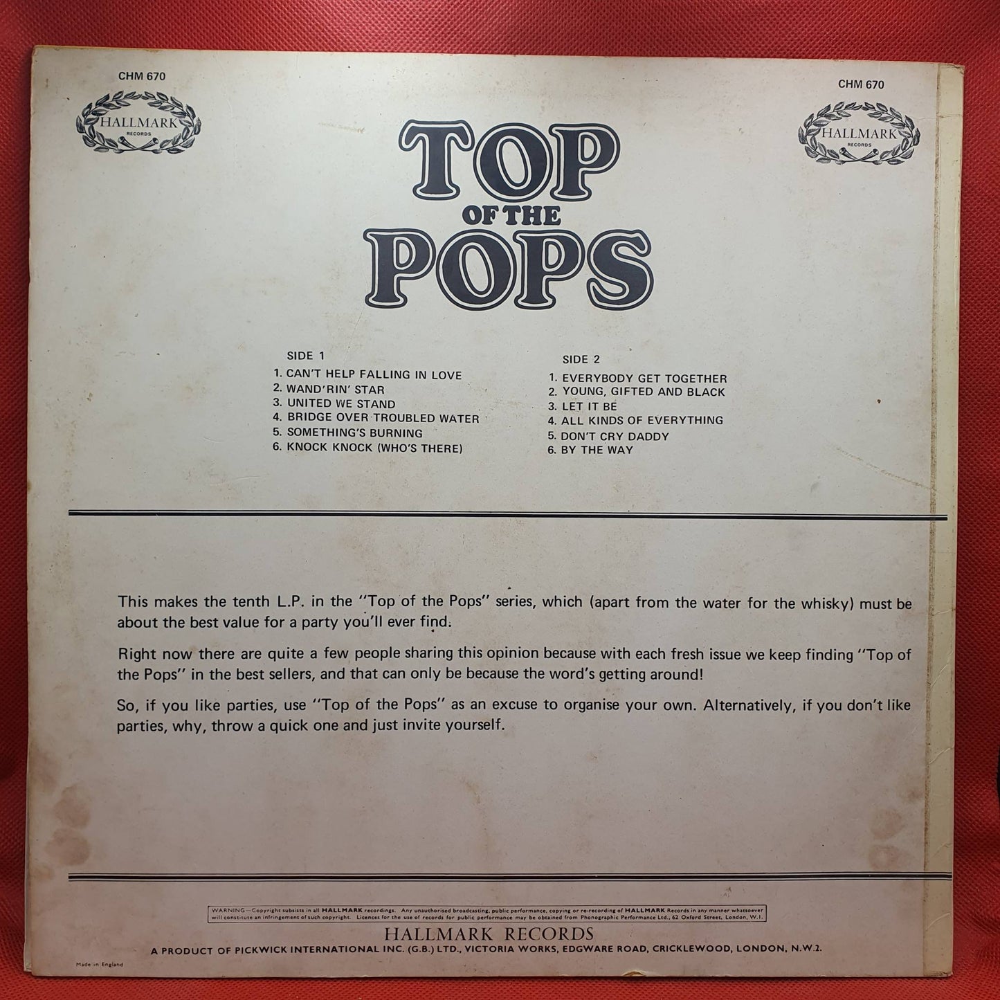 Unknown Artist – Top Of The Pops Vol. 10